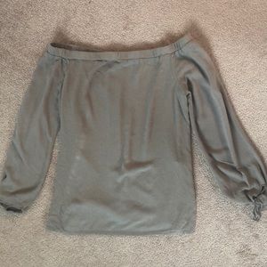 Off the Shoulder Top w/ tie sleeve detail